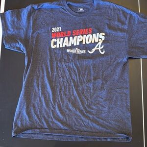 Atlanta Braves 2021 World Series championship T shirt Size XL
